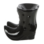 Brûleur d'huile Halloween Bottes de Sorcière Noires