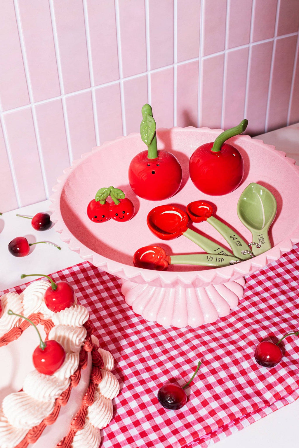 Salière et poivrière Cerises – vue 5