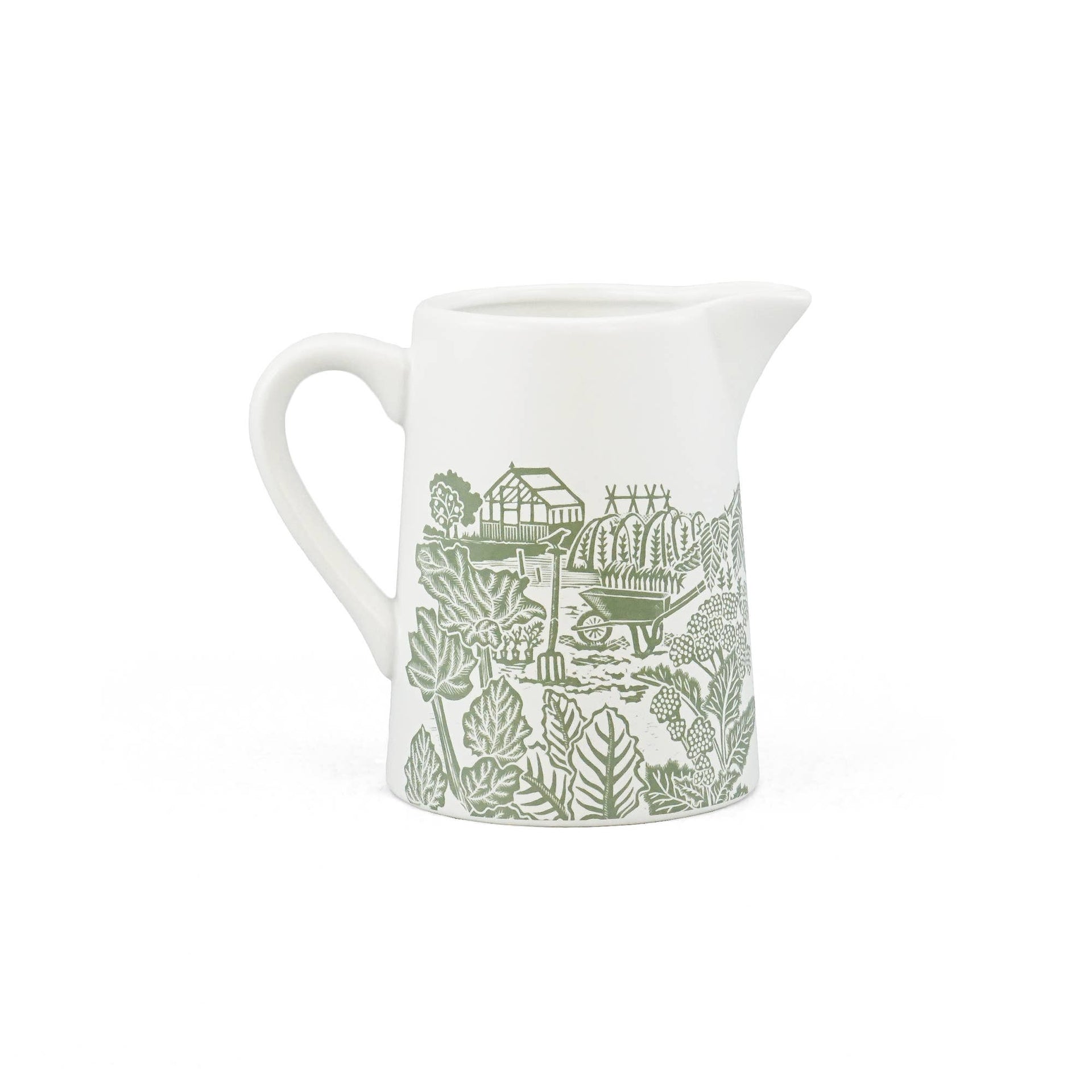 Pichet céramique Woodland - Acorns & Thistles vert