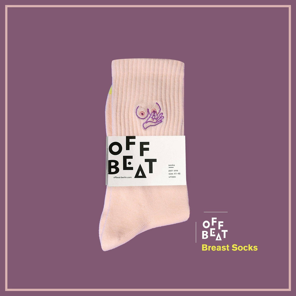 Chaussettes brodées seins – vue 2