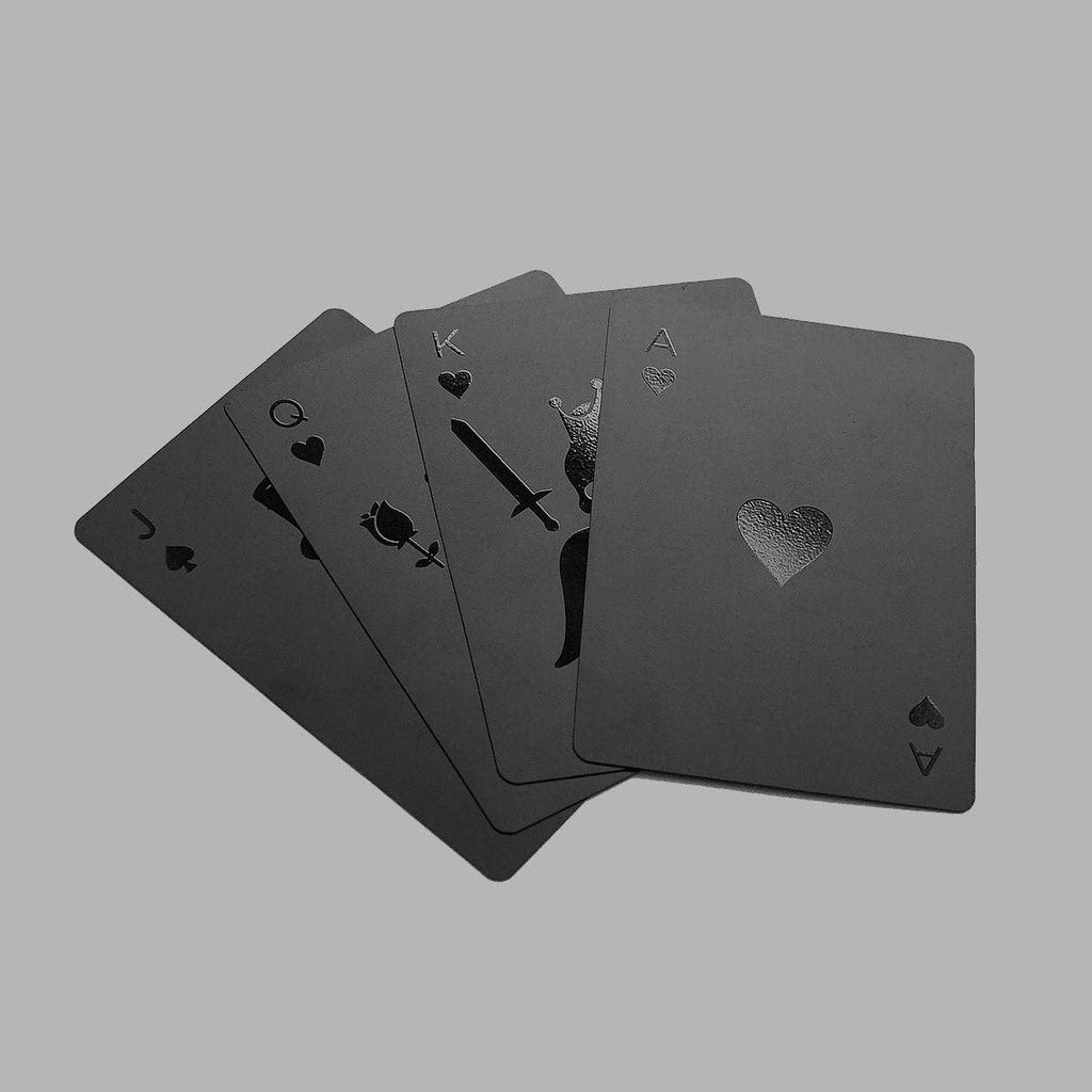 Oggetto regalo di design – cartes a jouer noires 