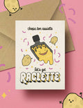 Designcadeau – Chope – ton assiette, Allons-y pour la raclette ! carte d'amateur de fromage | Joanna Behar