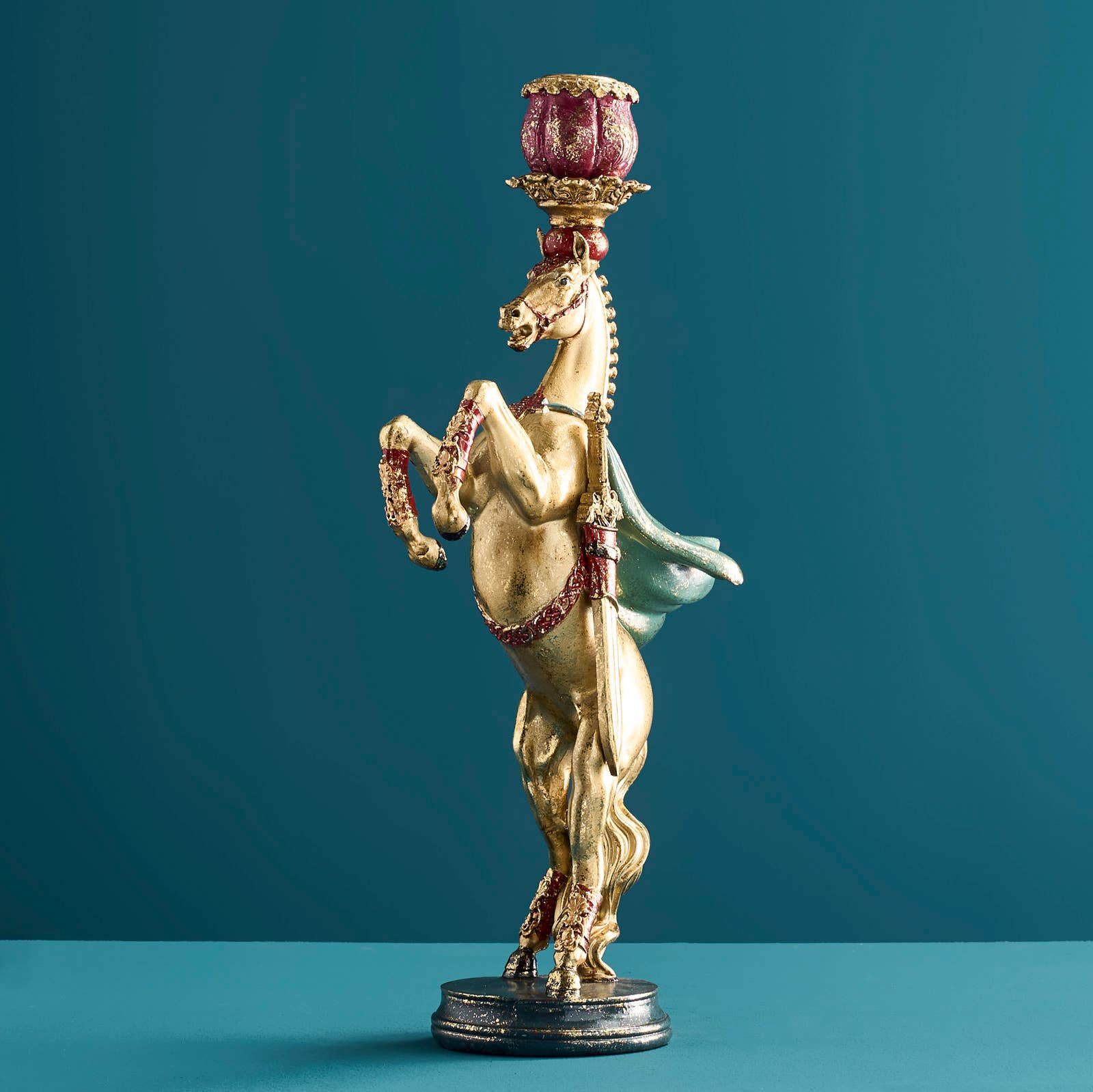 Chandelier Cheval de Cirque, Or, 17,5 x 9,5 x 36,5 cm