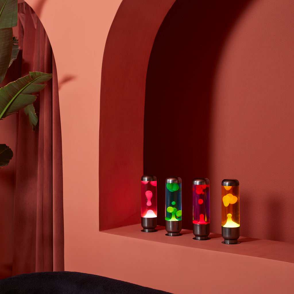 Kapsel-Lava-Lampe – Lila/Rot
