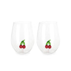 Botanical Cherry Drinking Glasses