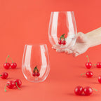 Botanical Cherry Drinking Glasses