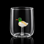 Verre avec Canard Colvert 3D Winkee