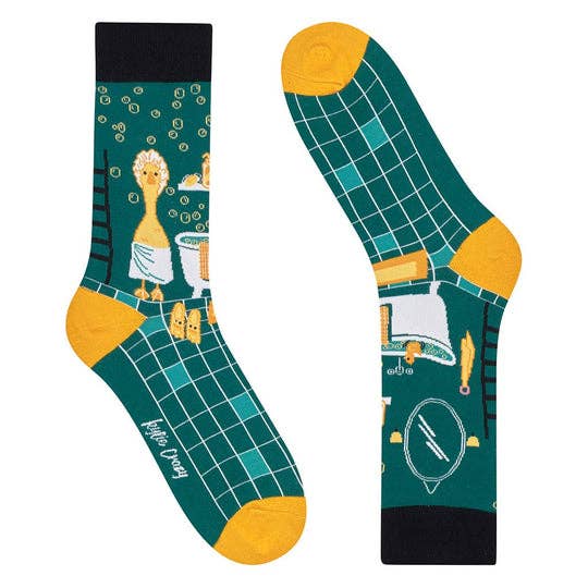 Chaussettes en coton ludiques mi-hautes pour femmes et hommes Patito