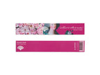 Madame Antoinette bamboo fan with printed fabric