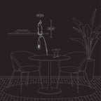 Lampe de table Chat Chichi, Noir