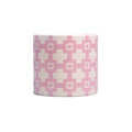 Pot de fleurs en céramique Carreaux - rose géo 11 cm