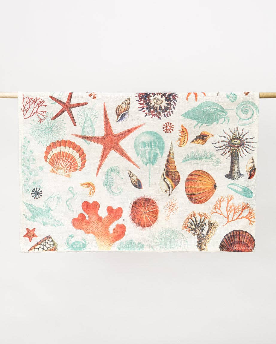 Oggetto regalo di design – Torchon Imprimé "Shallow Seas" – produit scientifique Cognitive Surplus EU, vue 2