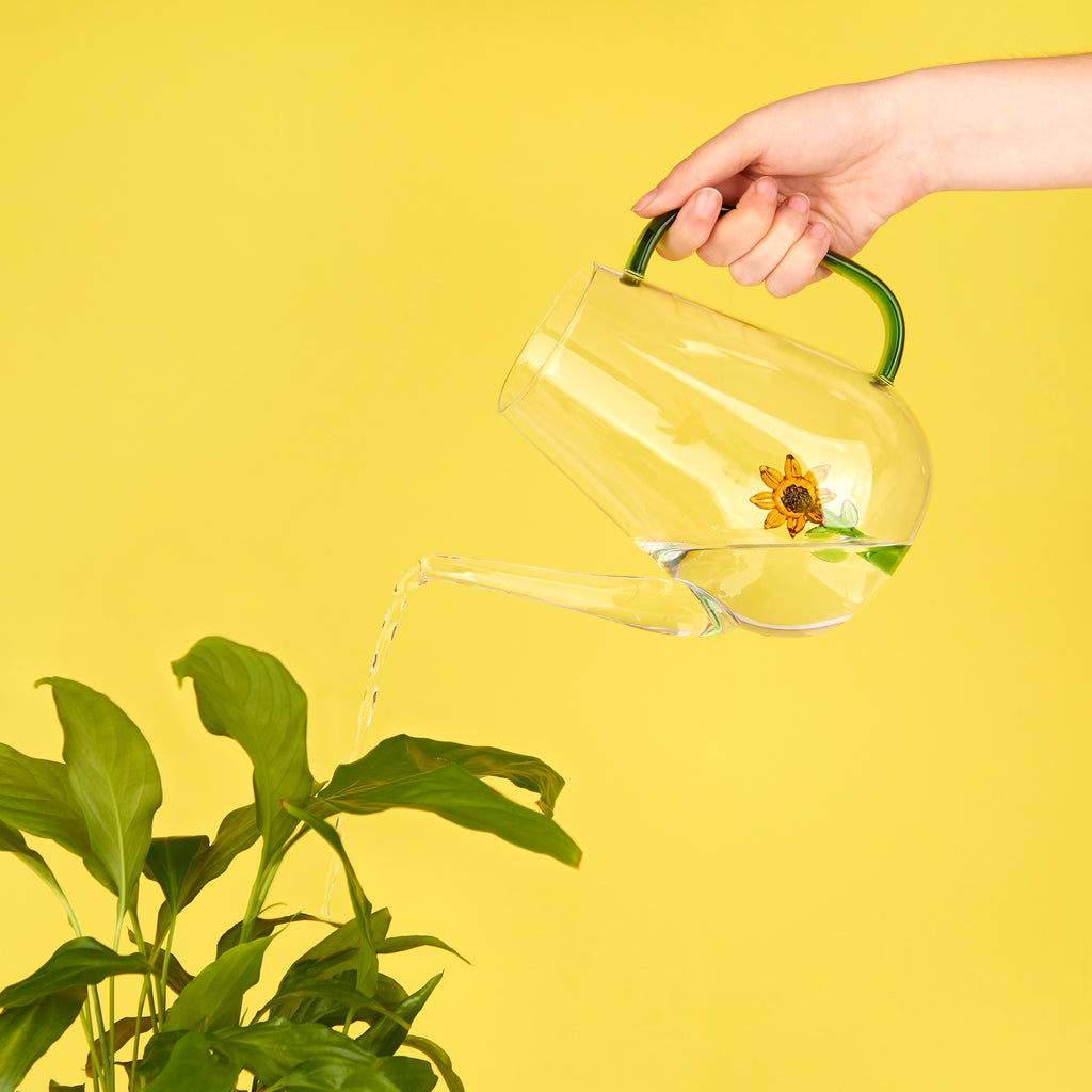 Botanical Sunflower Watering Can