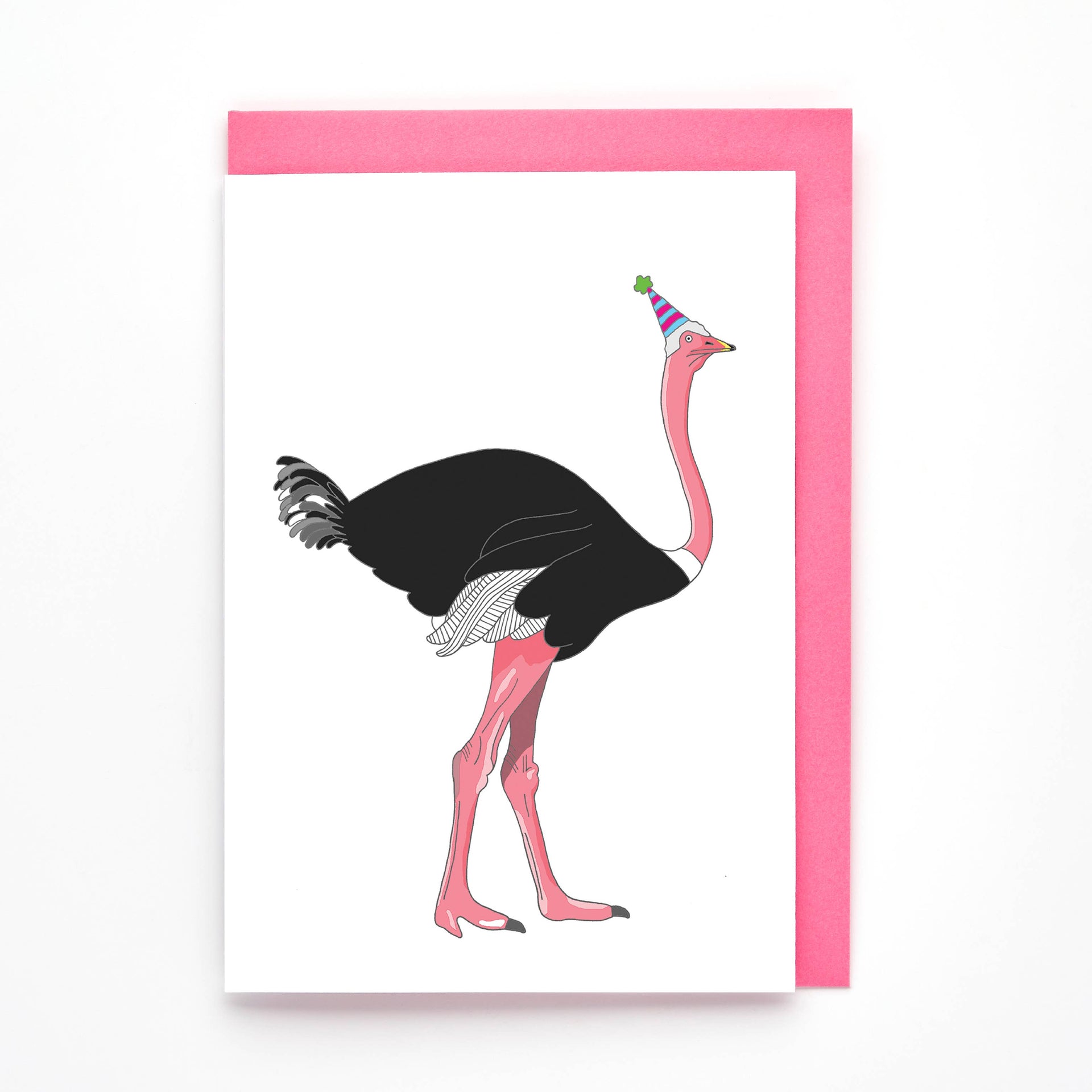 Carte d'anniversaire Autruche | Designproducten en originele cadeaus