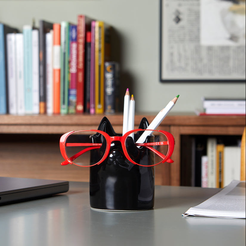 Pot à crayons & Support pour lunettes Nosy Buddy Cat