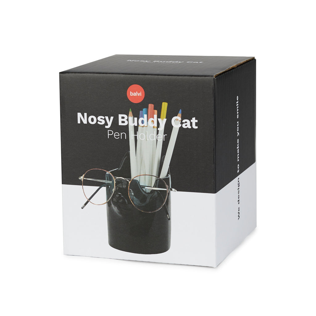 Pot à crayons & Support pour lunettes Nosy Buddy Cat