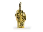 Sculpture Main The Finger Dorée