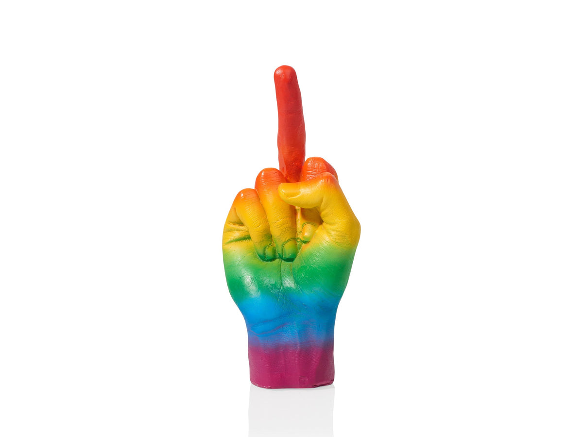 Sculpture Main The Finger Arc-en-Ciel – Bitten
