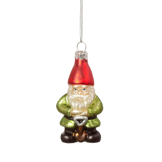 Christmas ball garden gnome