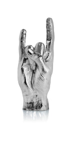 Sculpture Main You Rock Argentée