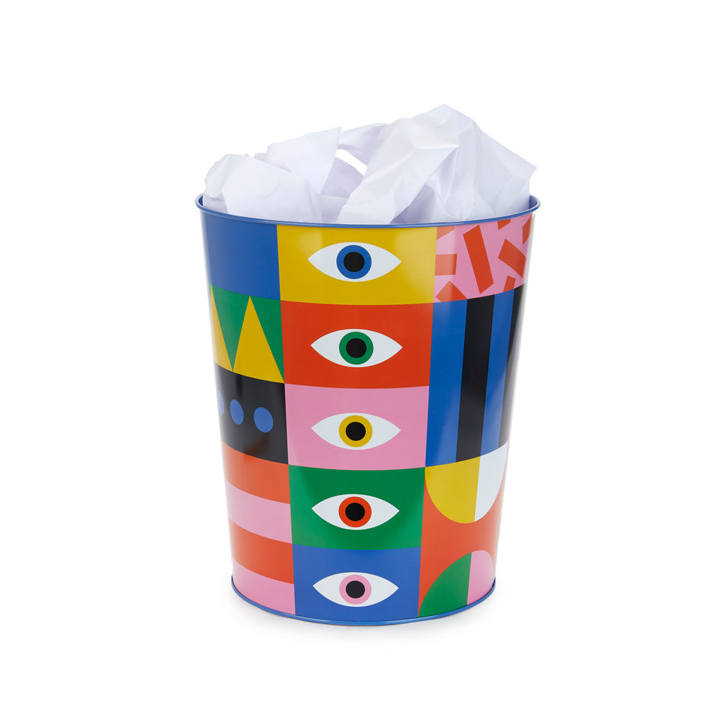 Los Pepes Eyes Wastebasket
