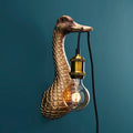 Enten-Wandleuchte „Sohn einer Ente“ Gold