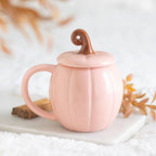 Mug avec couvercle Citrouille Rose d’Automne
