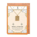 Collier Carte de Tarot Vintage La Roue de la Fortune | Designproducten en originele cadeaus