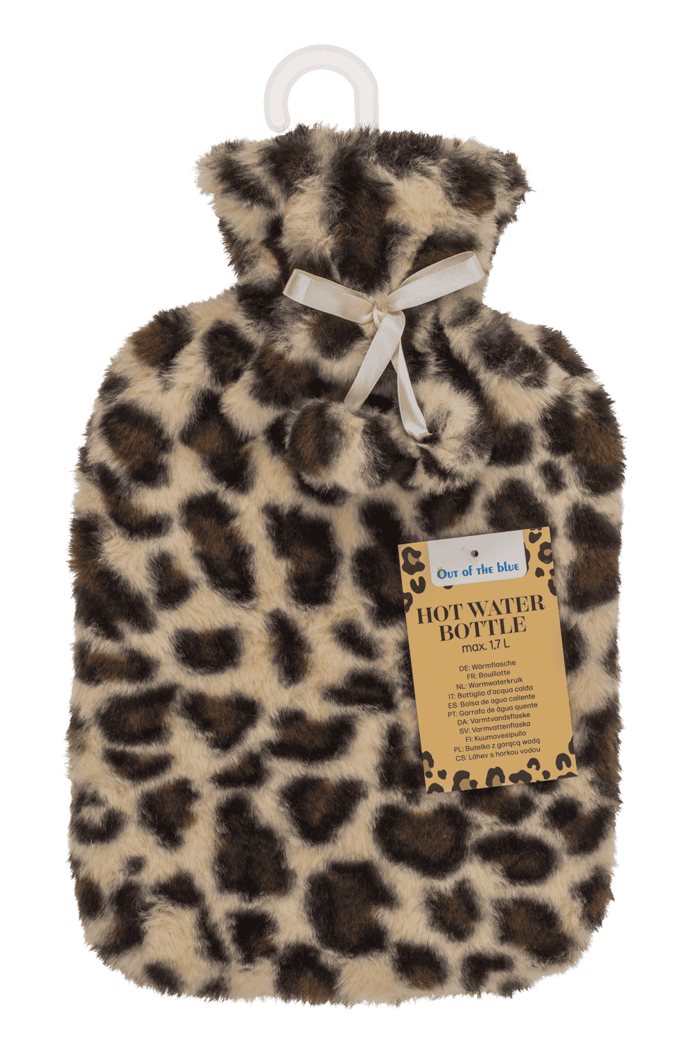 Bouillotte avec housse en Peluche Léopard – vue 3