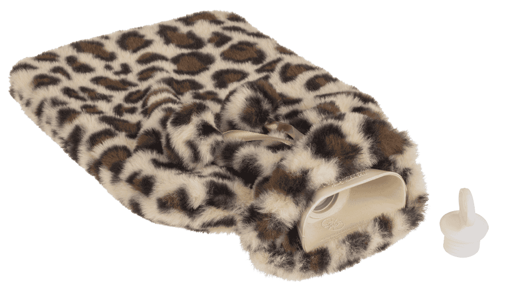 Bouillotte avec housse en Peluche Léopard – vue 4
