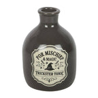 Vase et porte-bougie en forme de fiole de potion « Malice et Magie »