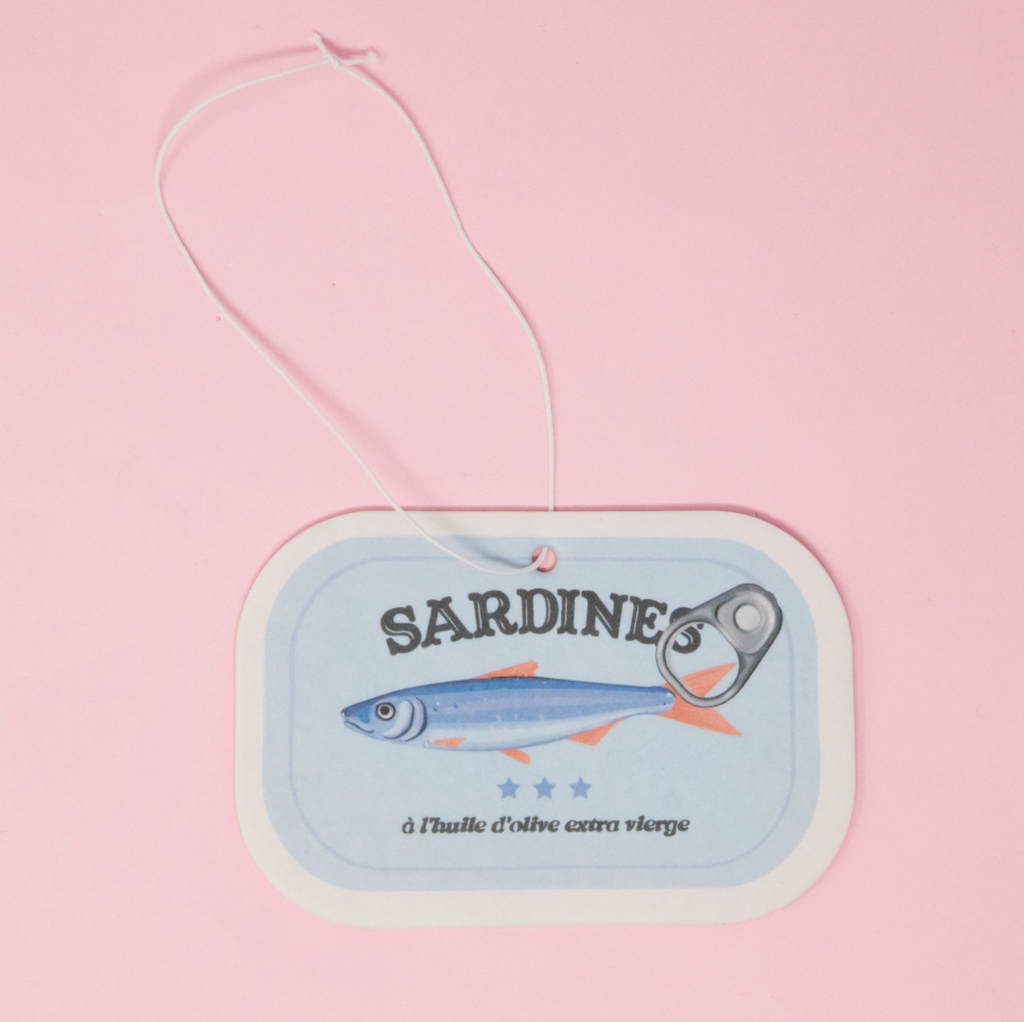 desodorisant pour voiture boite de sardines made au gold AIRFRESHENERSARDINE 36157004