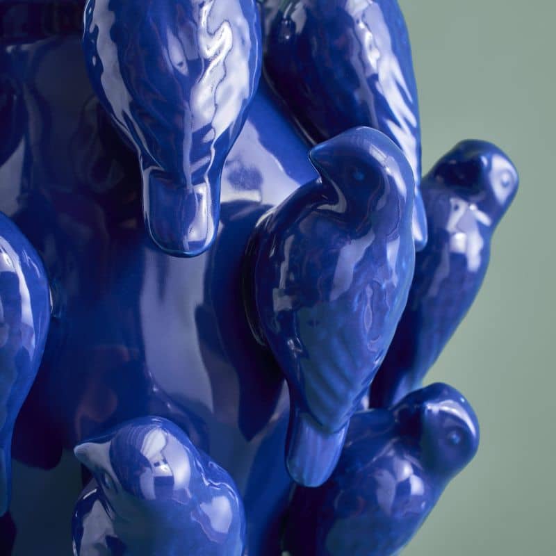 Vase M. Oisillon kobaltblau