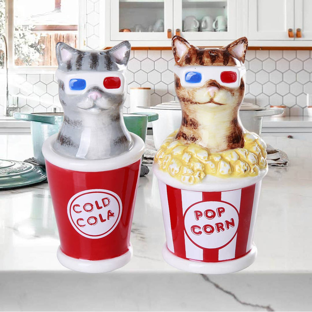 Salt and Pepper Cats at the Movies