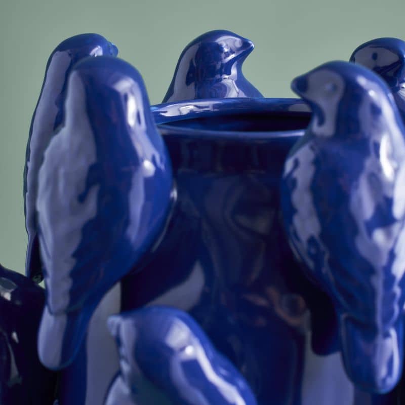 Vase M. Oisillon kobaltblau