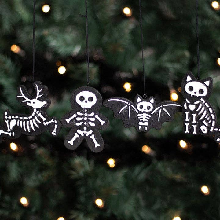 Gingerbread Skeleton Hanging Decorations