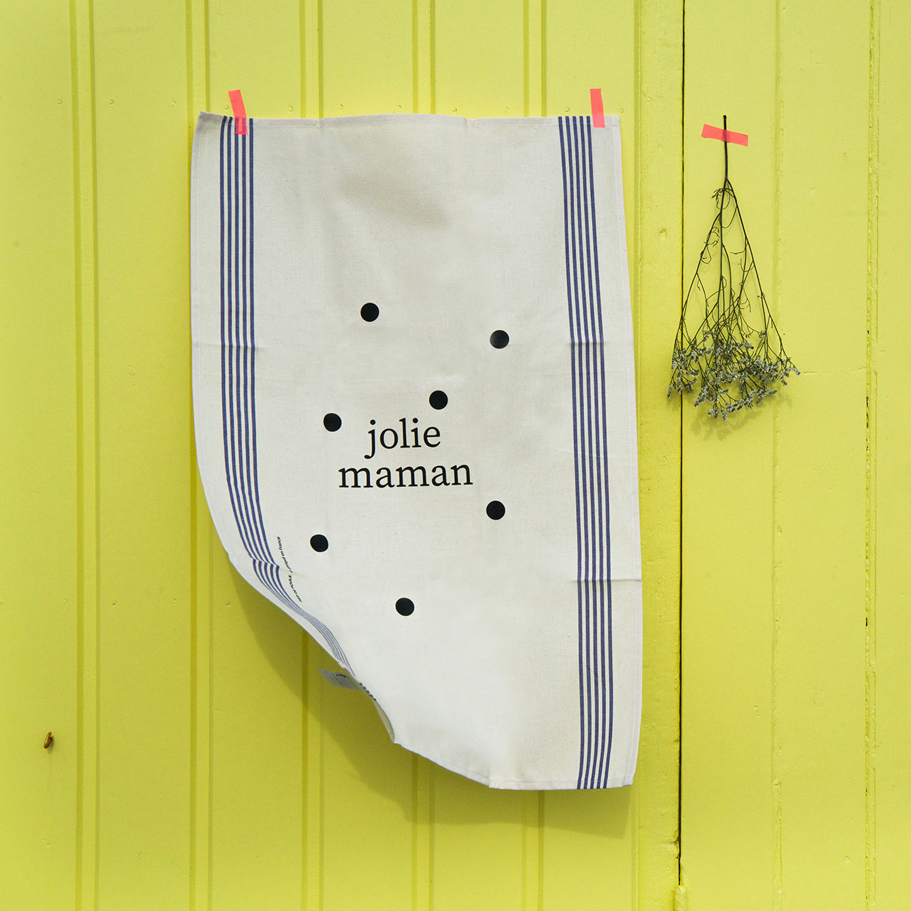 Oggetto regalo di design – torchon famille jolie maman pied de poule 