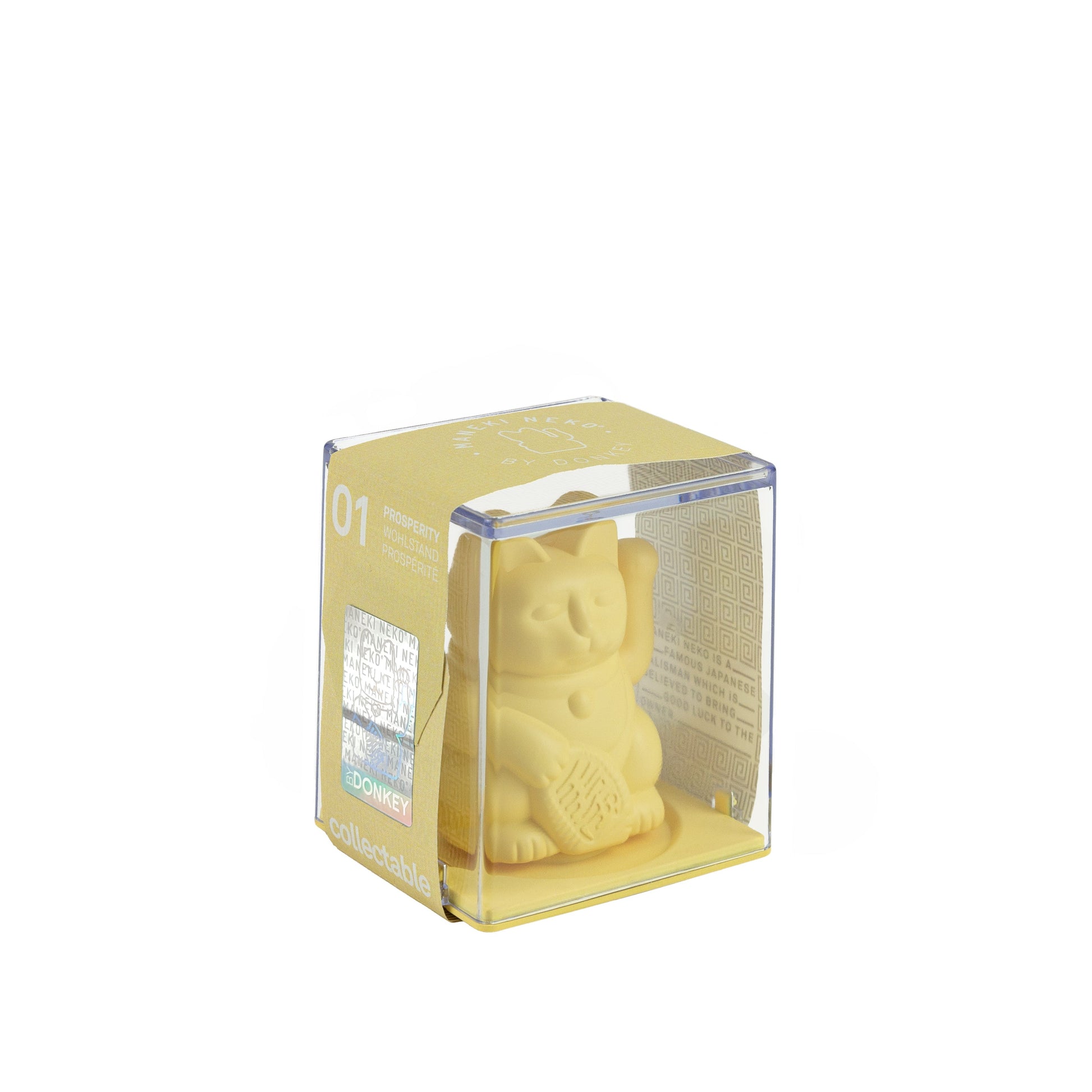 Mini Chat Chanceux Jaune Solaire - le Chat Chanceux