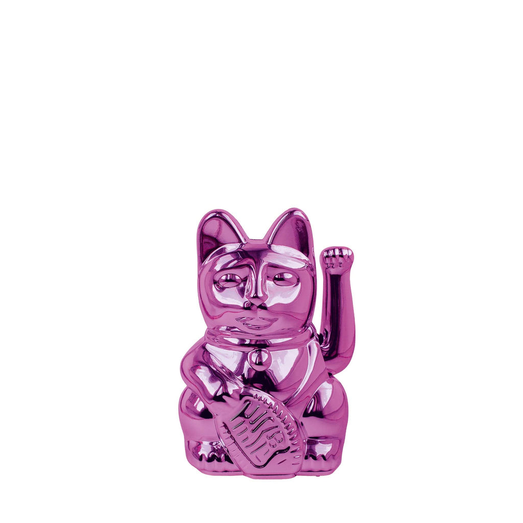 Mini Chat Chanceux Rose Brillant “Sorya”