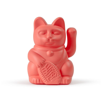 Mini Lucky Cat Orange Neon Solar