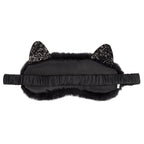 Masque de sommeil peluche – chat noir