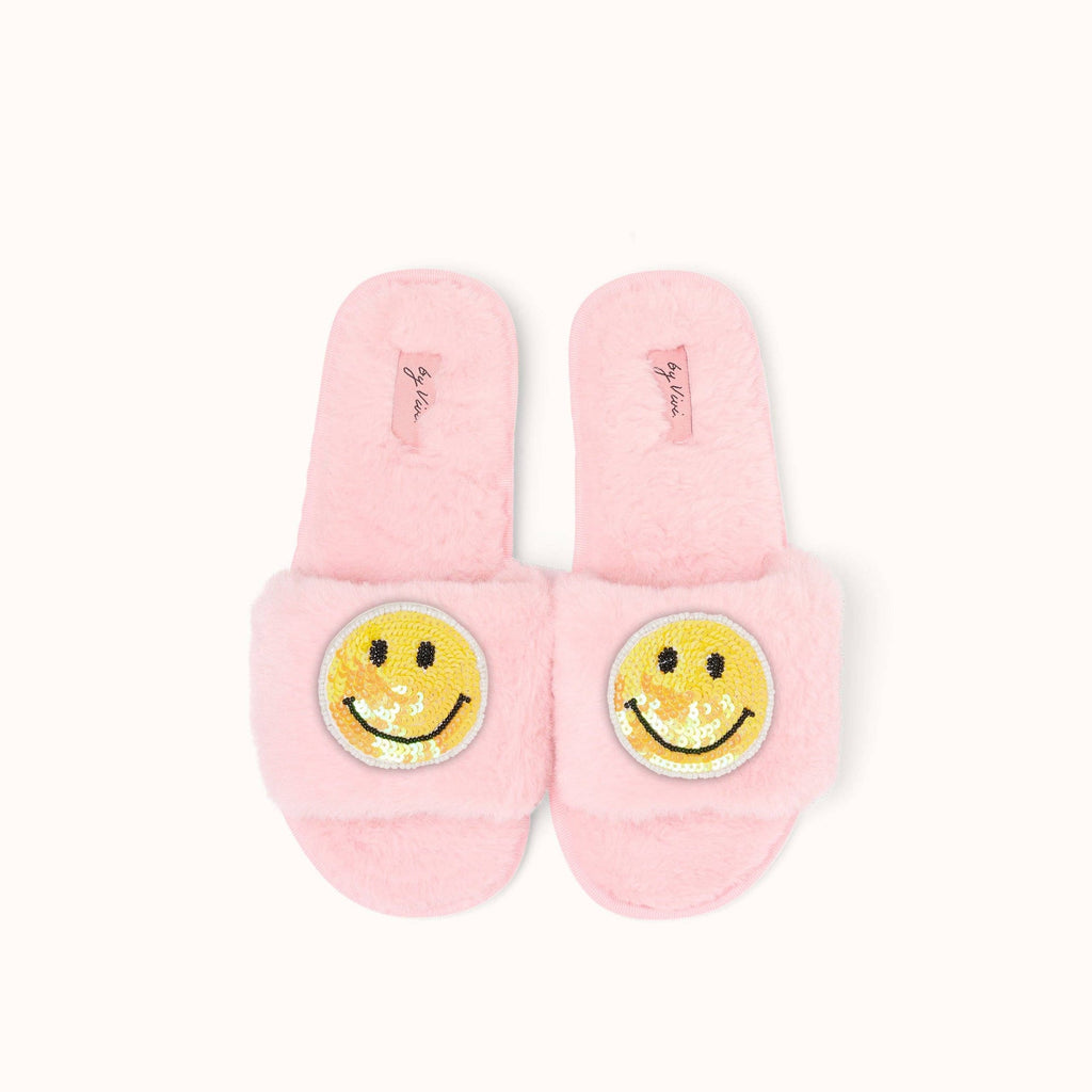 Paire de broches pour Chaussons - Smiley Jaune