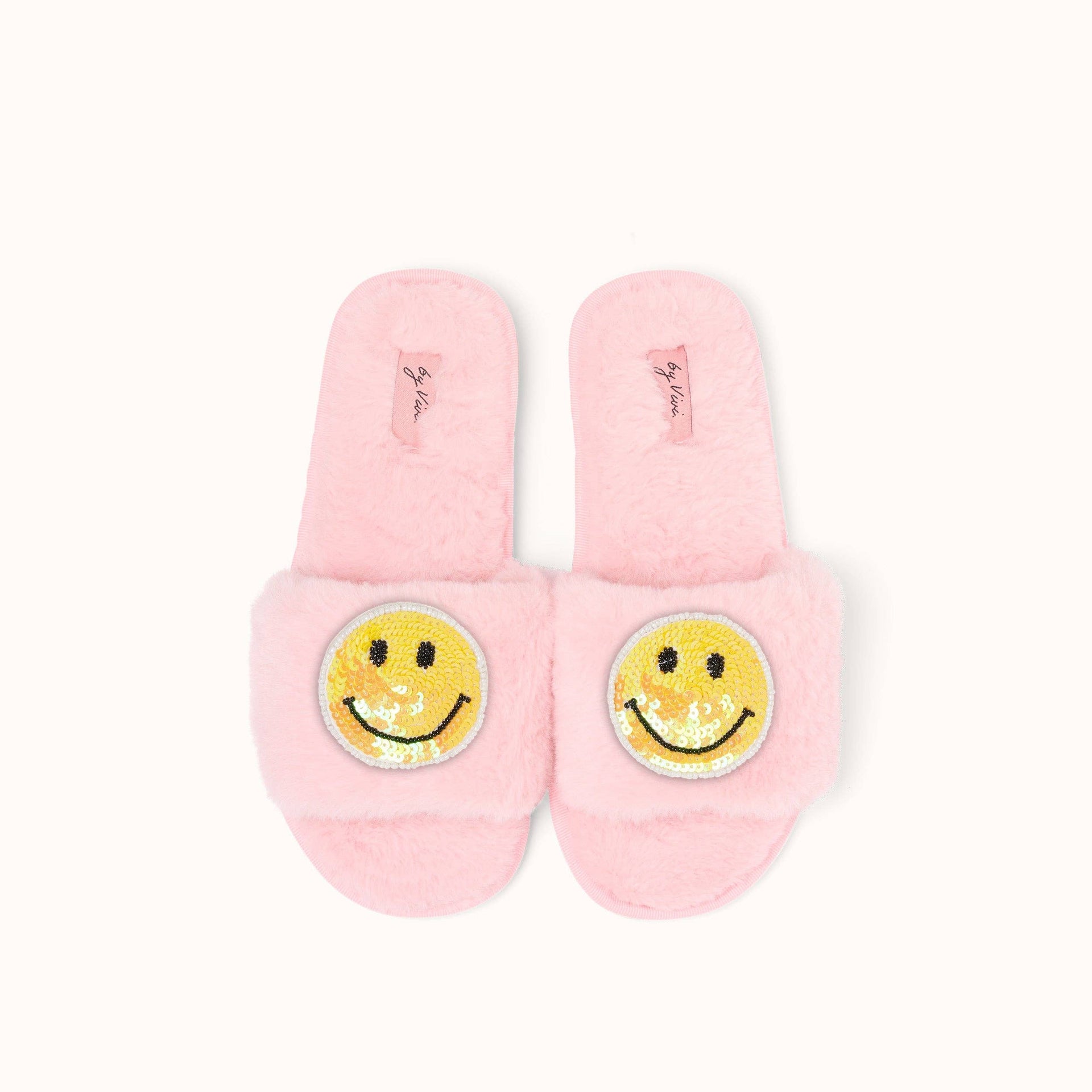 Paire de broches pour Chaussons - Smiley Jaune