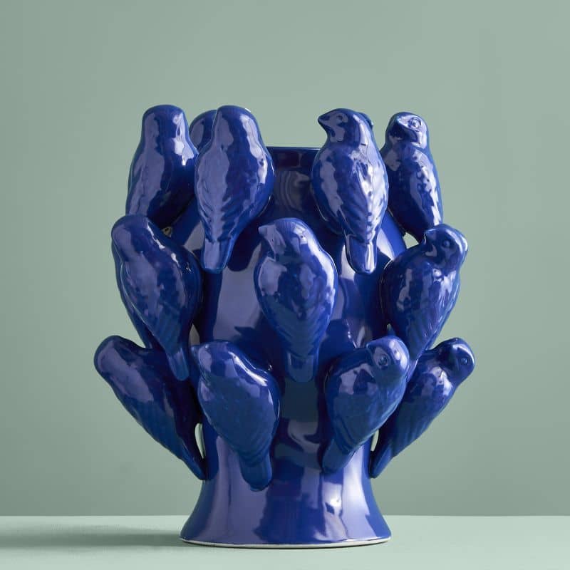 Vase M. Oisillon kobaltblau