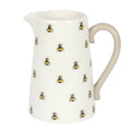 Pichet en céramique avec motif abeilles printanières