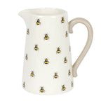 Pichet en céramique avec motif abeilles printanières