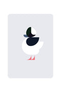 Carte postale avec Bufflehead | Design-lahjat ja sisustustuotteet
