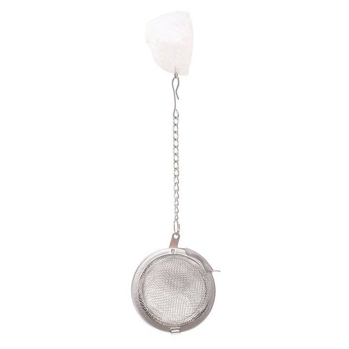 Intuition doppelwandiger Glasbecher mit Aura-Kristall-Tee-Ei