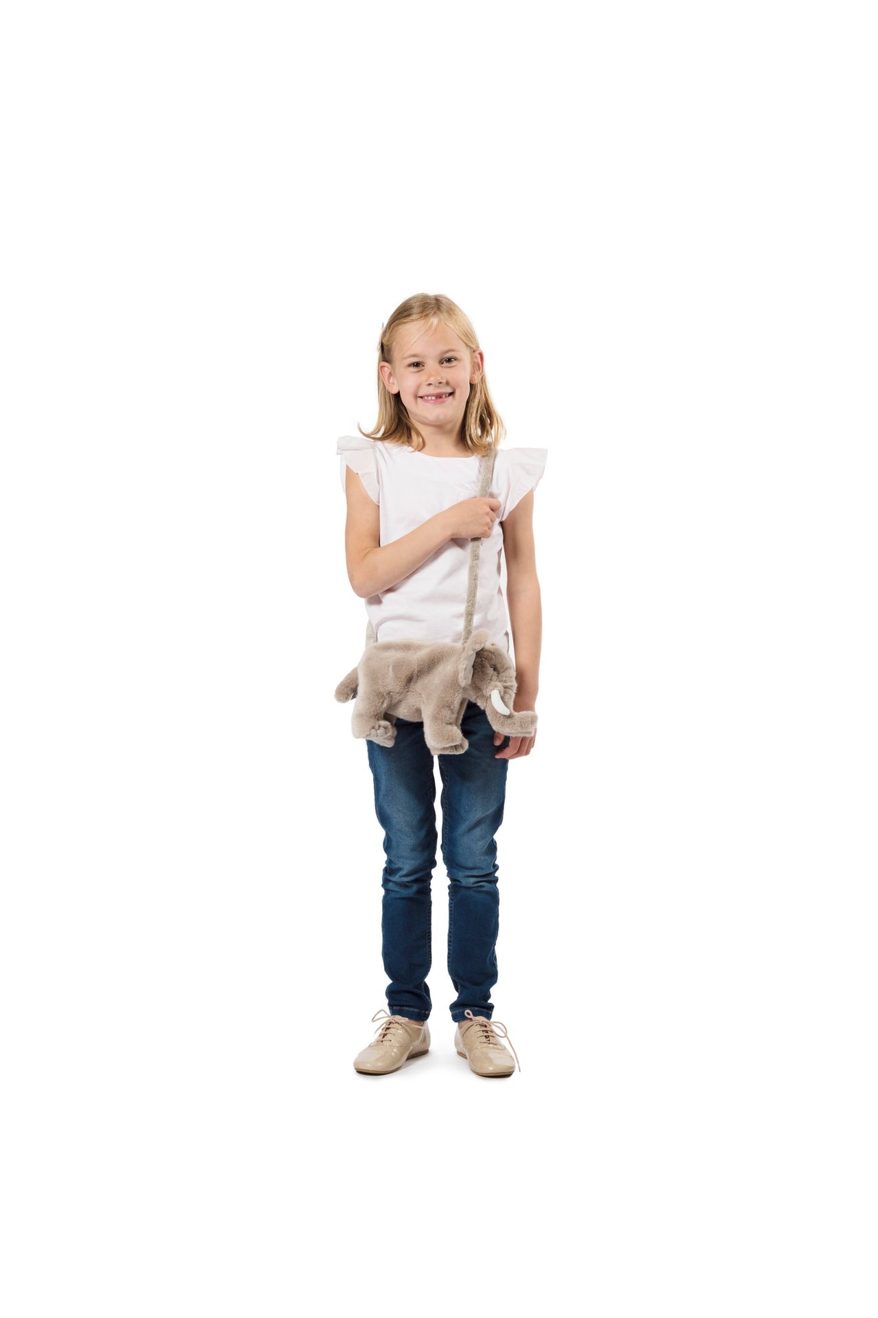 Sac bandoulière peluche enfant éléphant - Wild & Soft