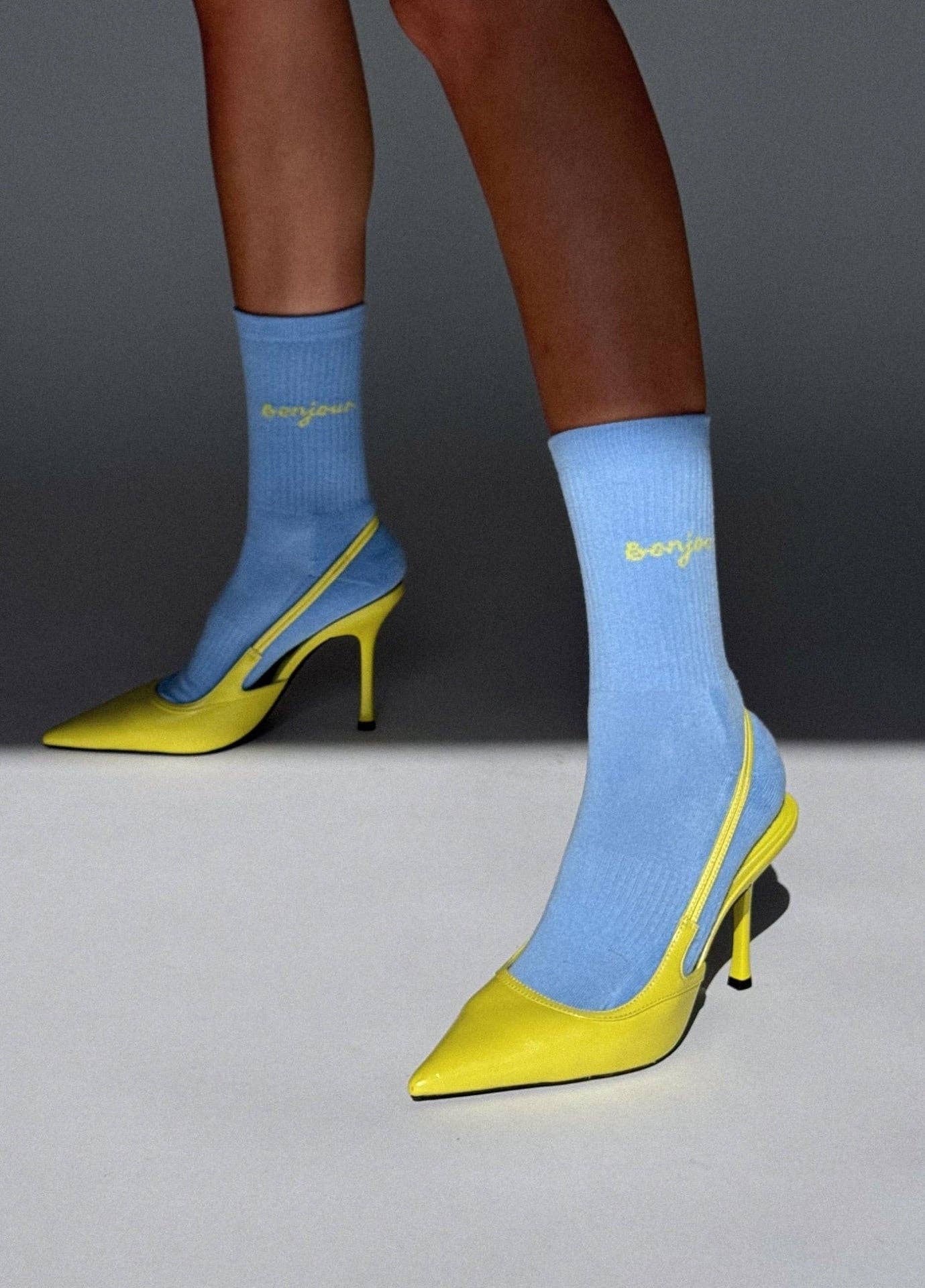 Chaussettes « Bonjour »